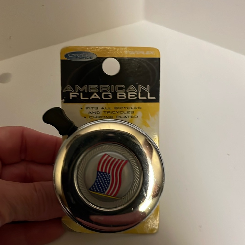 American flag bell for bicycles or tricycles